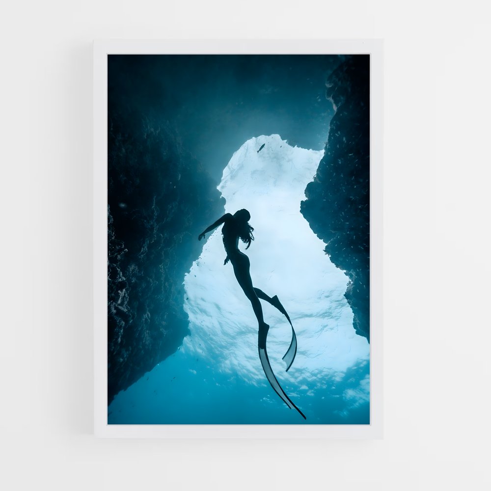 Poster Free diving – affiche Plongée en apnée (vue 3)